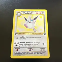 Pokemon Wigglytuff 32/64 - 1st Edition Jungle Set - Non Holo Rare LP ++ - Image 1