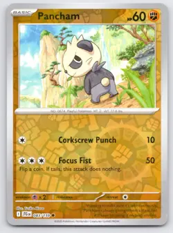 Pokemon Pancham SV09: Journey Together JTG Reverse Holo 083/159 NM - Image 1