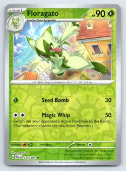 Pokemon Floragato - SV02: Paldea Evolved PAL Reverse Holo 014/193 NM - Image 1