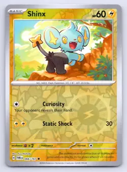 Pokemon Shinx SV06: Twilight Masquerade TWM Reverse Holo 066/167 NM - Image 1