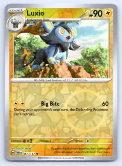 Pokemon Luxio SV06: Twilight Masquerade TWM Reverse Holo 067/167 NM - Image 1