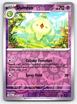 Pokemon Duosion SV: Black Bolt (BLK) Common Reverse Holo 038/086 NM - Image 1