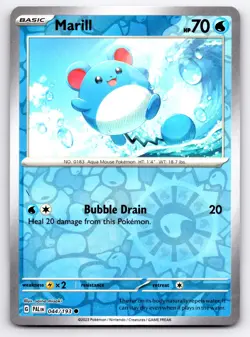 Pokemon Marill SV02: Paldea Evolved PAL Common Reverse Holofoil 044/193 NM - Image 1