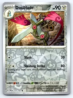 Pokemon Doublade SV04: Paradox Rift PAR Common Reverse Holofoil 132/182 NM - Image 1