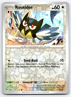 Pokemon Rookidee SV02: Paldea Evolved PAL Common Reverse Holofoil 164/193 NM - Image 1
