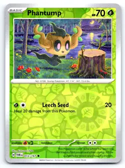 Pokemon Phantump SV06: Twilight Masquerade TWM Common Reverse Holofoil 012/167 N - Image 1
