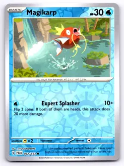Pokemon Magikarp SV02: Paldea Evolved PAL Common Reverse Holofoil 042/193 NM - Image 1
