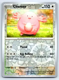 Pokemon Chansey SV01: Scarlet & Violet Base Set SVI Common Reverse Holofoil 144/ - Image 1