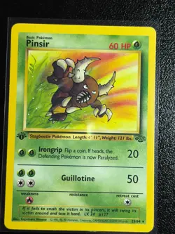 Pokemon Pinsir 25/64 (1st Edition) Jungle LP - Image 1
