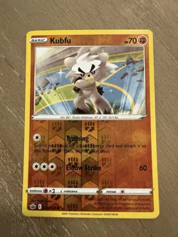 Kubfu 093/198 Common Chilling Reign Pokemon Reverse Holo Near Mint - Image 1