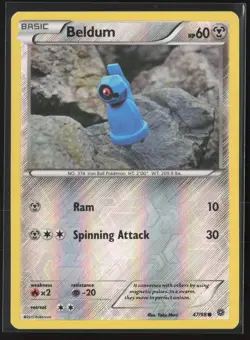 Beldum 47/98 Common Ancient Origins Pokemon Reverse Holo Near Mint - Image 1