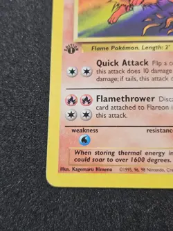 Flareon 19/64 Jungle 1st Edition non-Holo Pokemon WOTC Vintage - Image 5