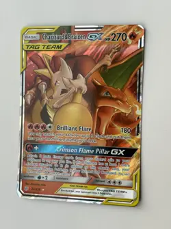 Pokemon Charizard and Braixen GX Tag Team 22/236 Cosmic Eclipse - Image 1