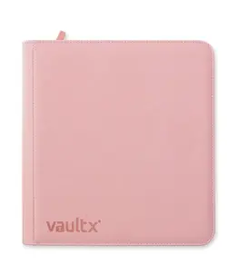 Vault X Binder Pink 12 Pocket - Zip Trading Card Binder Just Pink - Image 2