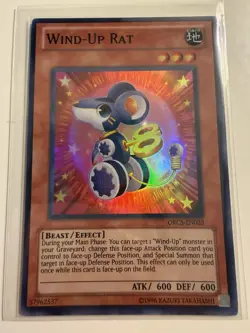 Konami Yu-Gi-Oh! Wind-Up Rat ORCS-EN023 Order of Chaos Effect Holo Super Rare - Image 1