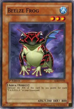 Beelze Frog SOI-EN026 Shadow of Infinity Yu-Gi-Oh Unlimited NM/M - Image 1