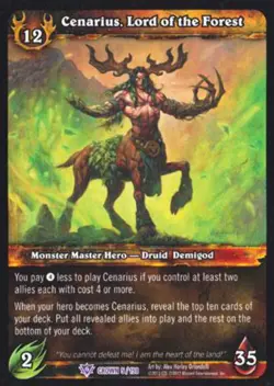 World of Warcraft TCG Cenarius, Lord of the Forest - Crown of the Heavens 5/198 - Image 1