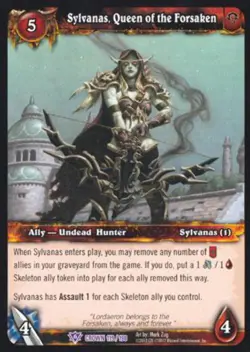 World of Warcraft TCG Sylvanas, Queen of the Forsaken - Crown of the Heavens 119 - Image 1