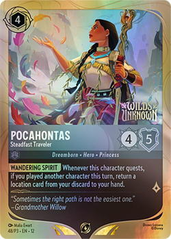 Pocahontas - Steadfast Traveler - Disney Lorcana Promo Cards (DLPC) - Image 1