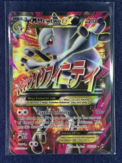 Pokemon TCG M Mewtwo EX Full Art Holo Ultra Rare Card 160/162 Breakthrough - Image 1