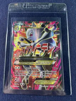Pokemon TCG M Mewtwo EX Full Art Holo Ultra Rare Card 160/162 Breakthrough - Image 2