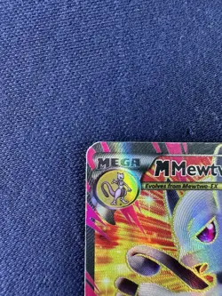 Pokemon TCG M Mewtwo EX Full Art Holo Ultra Rare Card 160/162 Breakthrough - Image 4