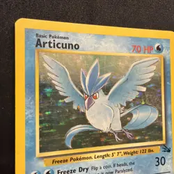 Pokemon Card - Articuno Fossil 2/62 Holo Rare (MP) crease - Image 2
