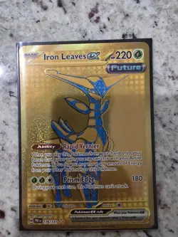 Iron Leaves EX 176/131 Sv: Prismatic Evolutions Holo Hyper Rare Pokemon TCG Card - Image 1