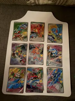 Pokemon First Partner Illustration 30th Collection Complete Promo Set 9 Cards NM - Image 1