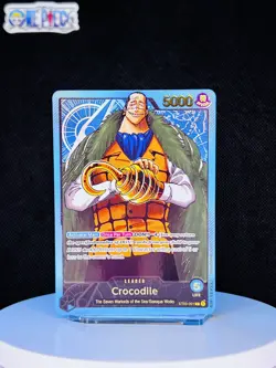 One Piece Card Game 🏴‍☠ST03-001 Crocodile "Leader" NM Alt Art Foil ENG - Image 1