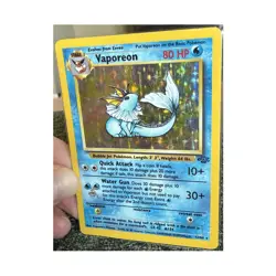 Vaporeon 12/64 Jungle Holo Rare Pokemon Card 1999 Unlimited Edition - Image 1