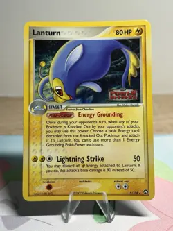 Lanturn 15/108 Pokemon Ex Power Keepers Reverse Holo Stamped Pokemon Card HP - Image 1
