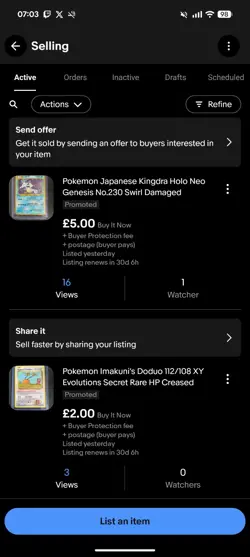 8x Vintage Pokemon Cards Private Listing - Image 1