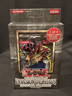 2004 Yugioh Invasion Of Chaos Special Ed. 3x Packs+Variant Card Factory Sealed - Image 1
