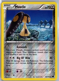 Mawile 80/116 Plasma Freeze Pokemon Card Reverse Holo MP - Image 1