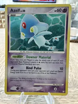 Pokemon Card - Azelf Mysterious Treasures 4/123 Holo Rare - Image 1