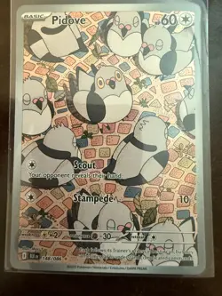 Pokemon TCG Black Bolt Illustration Rare Card Pidove 148/086 English - Image 1
