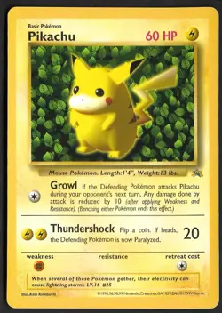 Pokemon Card Ivy Pikachu CoroCoro Comics Glossy Grey Star Promo 1999 - Low pop - Image 1
