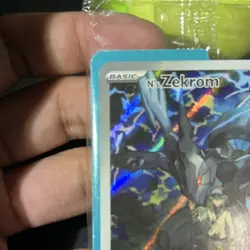 N's Zekrom Pokemon TCG Promo Holo Card 130 HP Basic Dragon English - Image 2