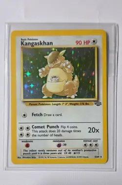 Pokemon Kangaskhan Holo Card 90 HP Basic Wizards Jungle 5/64 Unlimited English - Image 1