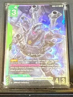 Kampfer Gundam NewType Rising 017 GD03 Legend Rare Foil Near Mint Card - Image 1