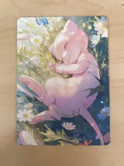 Anime ART STYLE Mew Fan Full Art Pokemon Custom Card/perfect bookmark - Image 4