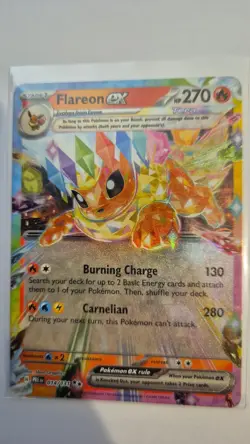 Flareon ex - 014/131 - Double Rare NM, English Pokemon Prismatic Evolutions - Image 1