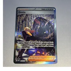Pokemon Geeta 226/197 SV03 Obsidian Flames Illustration Rare Full Art Holo - Image 1