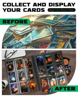 Lzerking 2 Pack 9 Pockets Trading Card Binder Black 40 Sheets 720 Cards Baseb... - Image 4