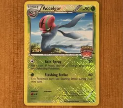 Accelgor 12/101, NM STAFF Promo, Championship Series, Pokemon League TCG Card - Image 1