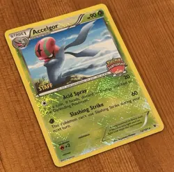 Accelgor 12/101, NM STAFF Promo, Championship Series, Pokemon League TCG Card - Image 2