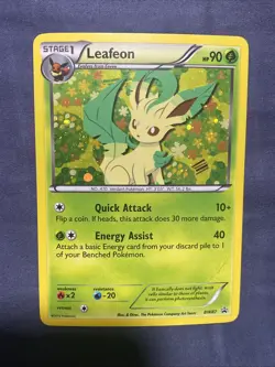 Leafeon BW87 2013 Black & White Black Star Promo Pokemon TCG - VLP - Image 1