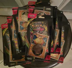 Pokemon Perfect Order ME03 Makuhita Blister Pack/ Coin Promo Sealed, lot of 10 - Image 1