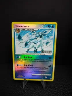 Pokemon Glaceon 20/100 [Platinum] Stamped Reverse Holo Burger King Promo - LP - Image 1